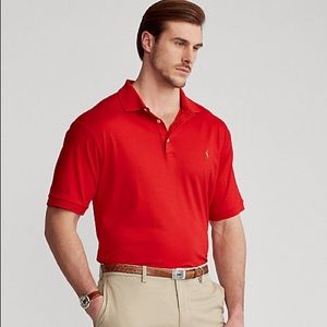 Ralph Lauren Red Pima Soft Touch Cotton Polo